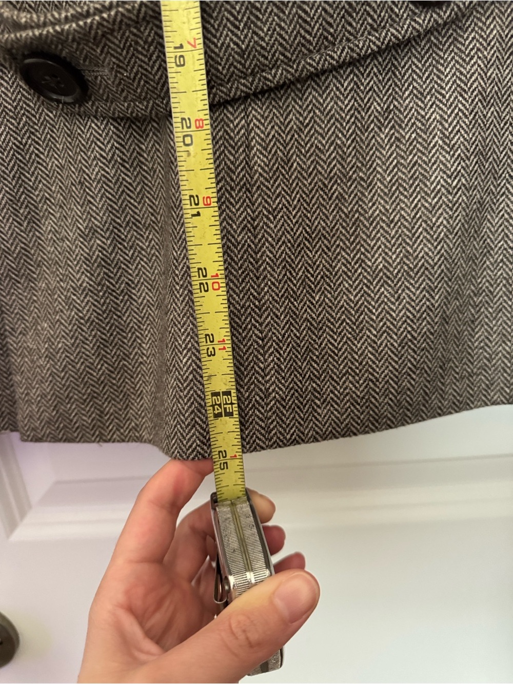 Banana Republic Women's Brown Wool Blend Herringbone Blazer - Picture 9 of 11